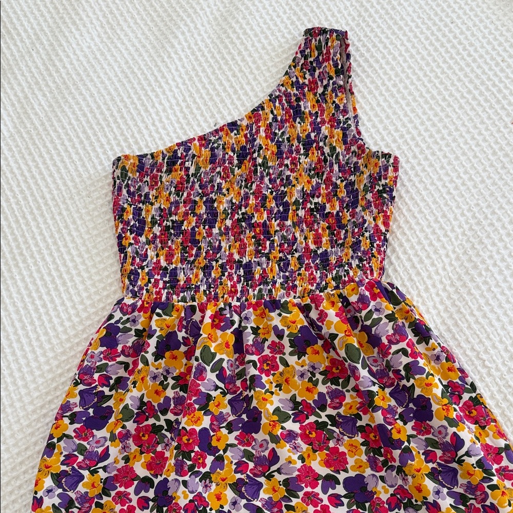 Floral One-Shoulder Maxi Dress